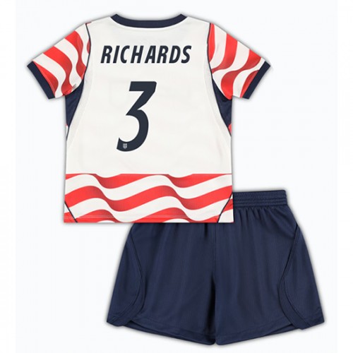 Yhdysvallat Chris Richards #3 Kotipaita Lapsille MM-kisat 2026 Lyhythihainen (+ Lyhyet housut)